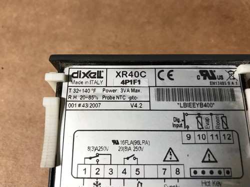 DIXELL XR40C 4P1F1 Prime Digital Temperature Controller 32-140F 120V FAST SHIP