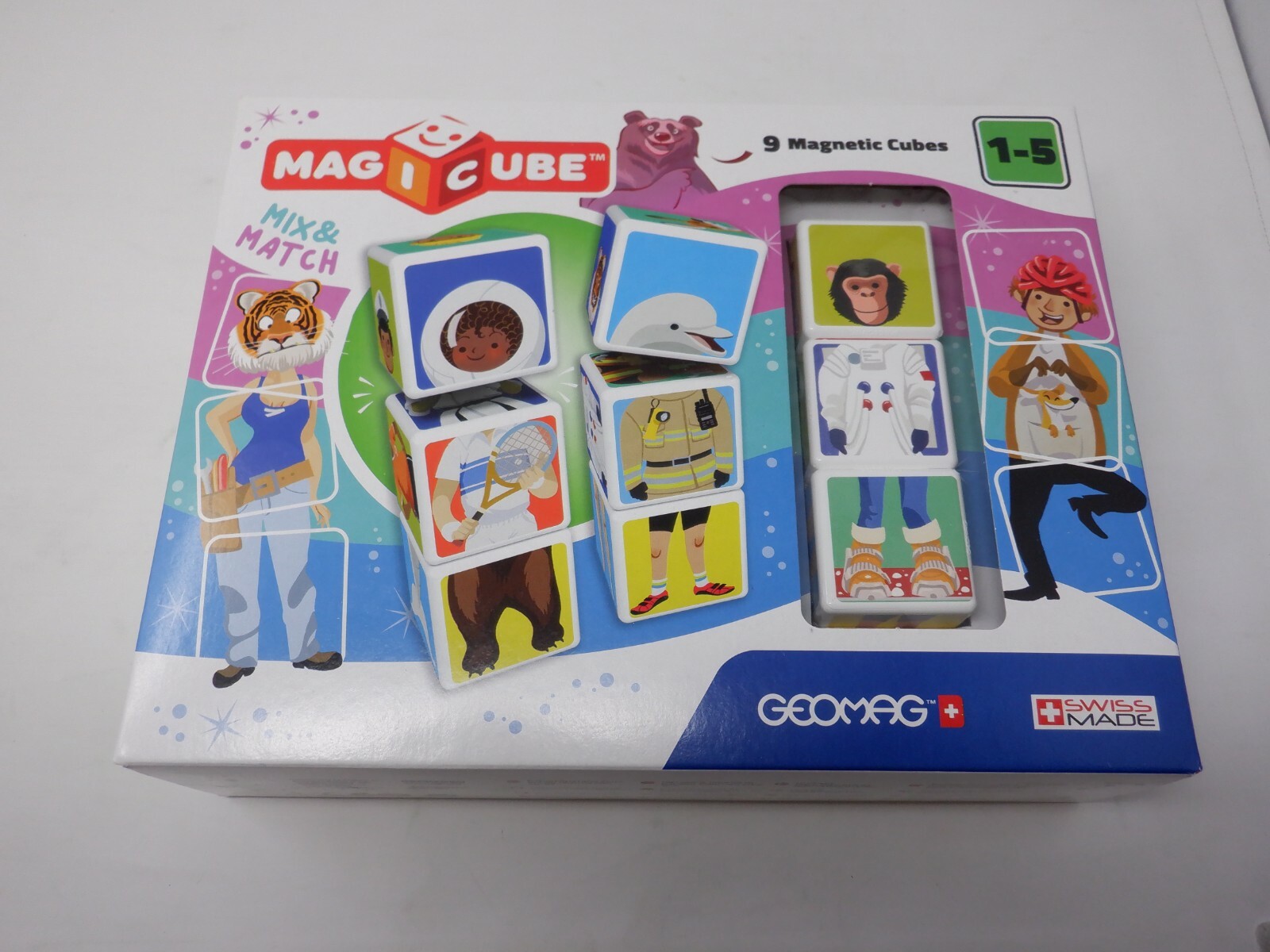 Geomag Magic Cube Mix & Match 9 Cubes Children Educational