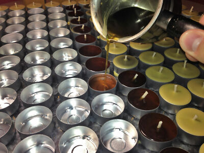 PROMOTION!!! 46 pcs HANDMADE 100% BEESWAX TEA LIGHTS