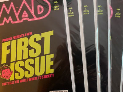 MAD Magazine #1 (2018) First Printing 1st Issue Censored for Mailing-Bag & Board