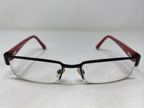 Emporio Armani EA 1006 3014 53-17-140 Black/Red Half Rim