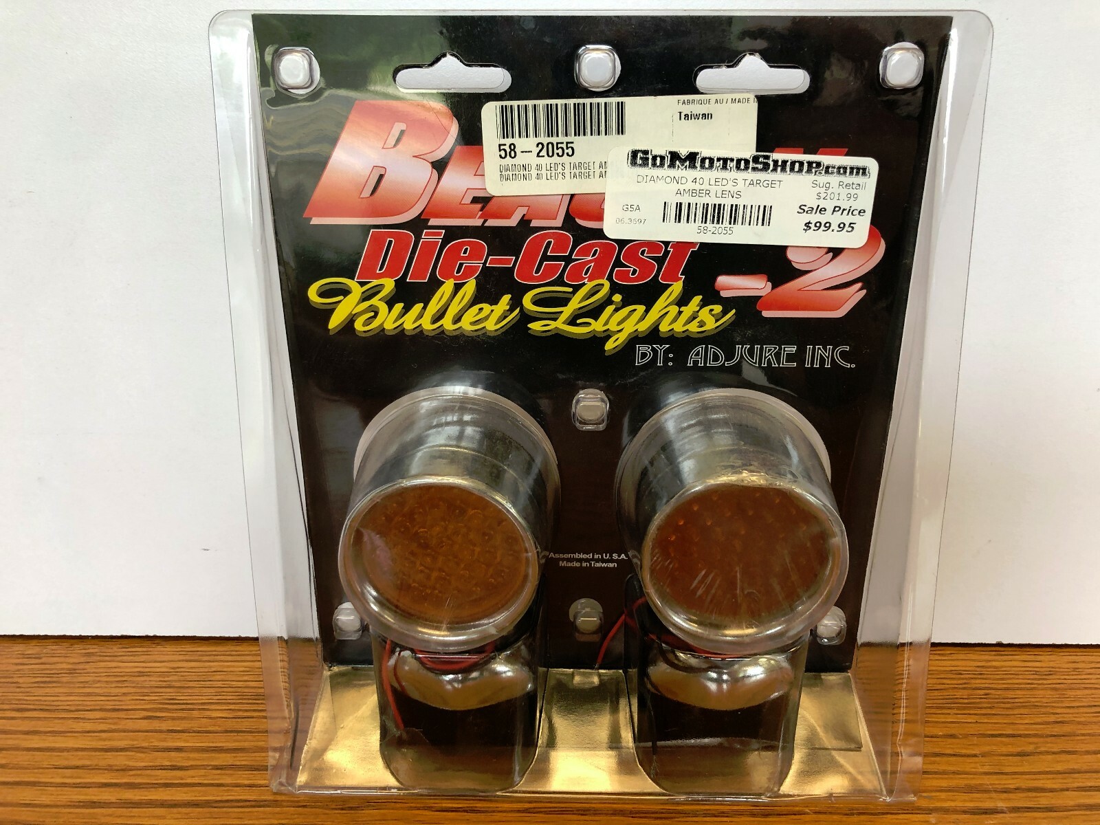 NMさん専用 町ベル BEACON-2 DIE CAST SMOOTH BULLET LIGHTS WITH AMBER LENSES