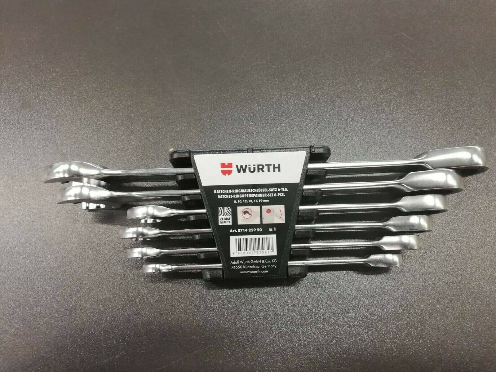 Wurth Zebra Rachet Combination Wrench Assortment Double Wurth Zebra Rachet Combination Wrench Assortment Double