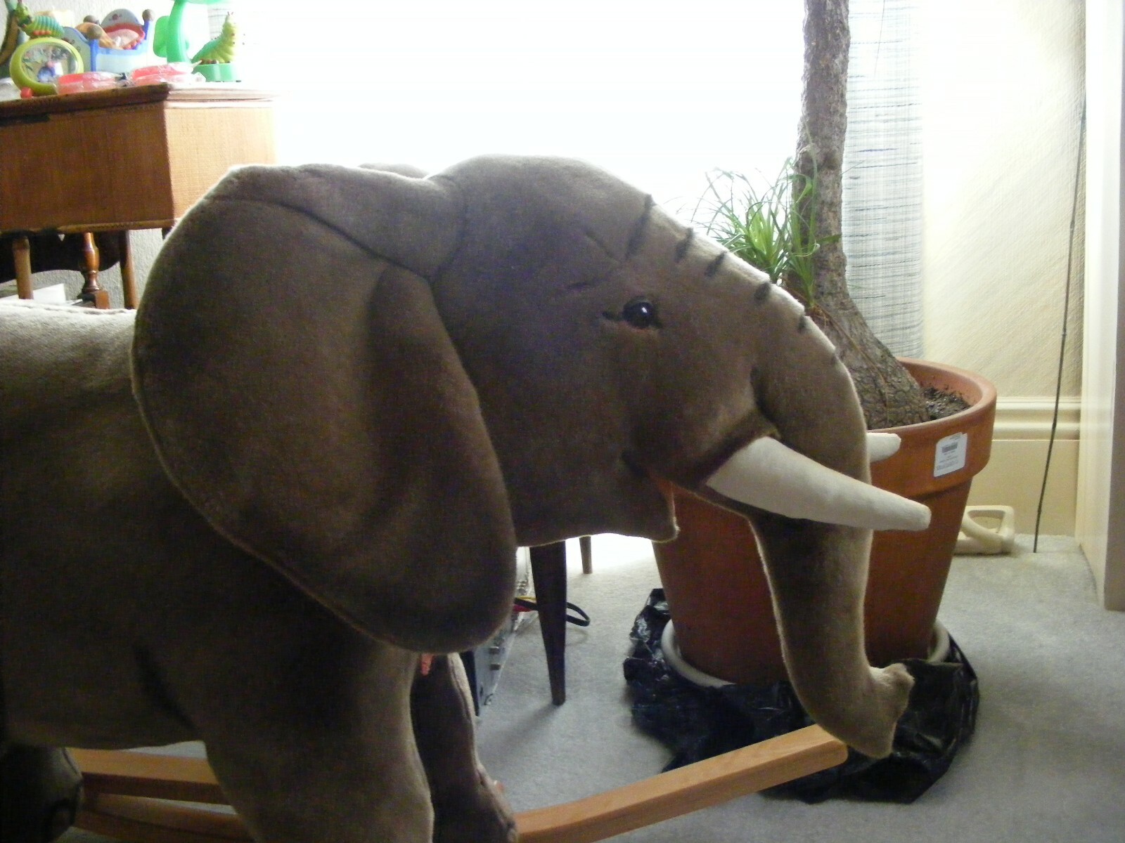 Steiff  Riding Elephant Stuffed Rocking Elephant - Rare