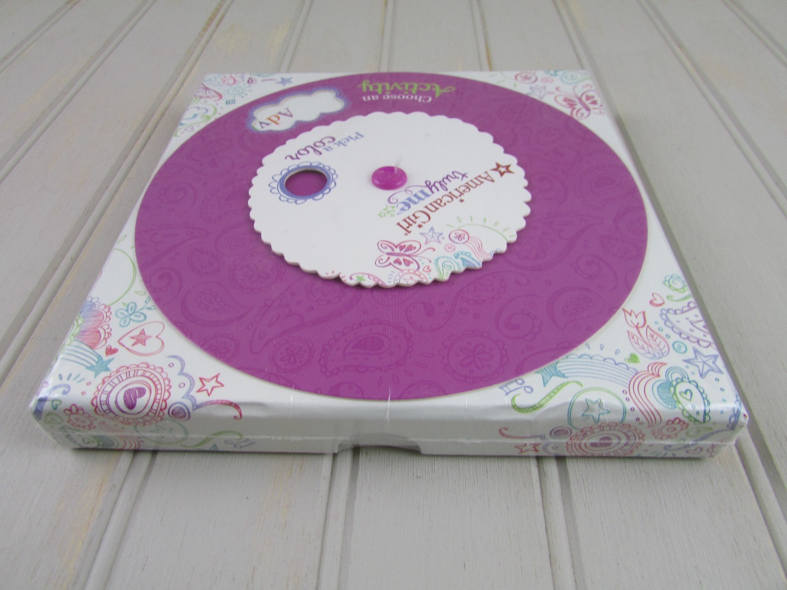 American Girl Choose Activity Box Wheel Truly Me Pick A Color New Sealed