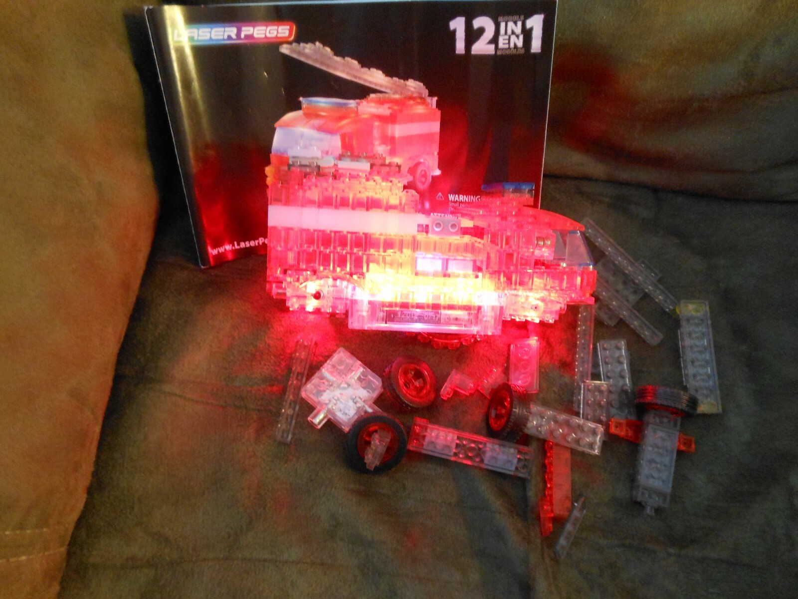 Lazer Pegs 12 in 1 Building Set ... complete w/batteries