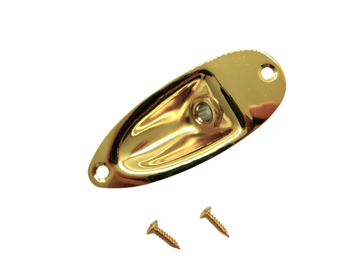Strat Guitar Jack Plate Boat Cup Ferrule Output Input  Nickel/Chrome/Black/Gold
