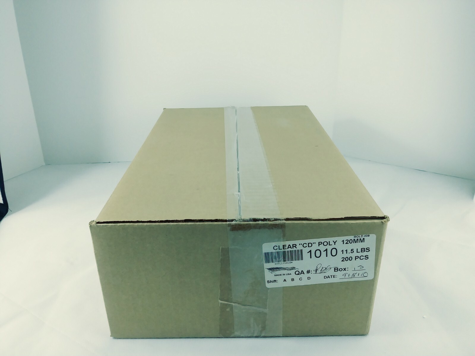 200 NEW Clear Poly Clam Shell CD DVD Cases 120mm....200 in case