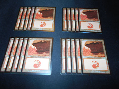 20 Basic Land #345 - SAME ART - Mountain - Onslaught - MP-NM - Magic MTG FTG