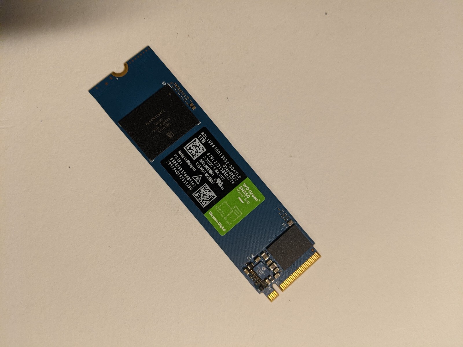 Western Digital 960GB WD Green SN350 NVMe Internal SSD
