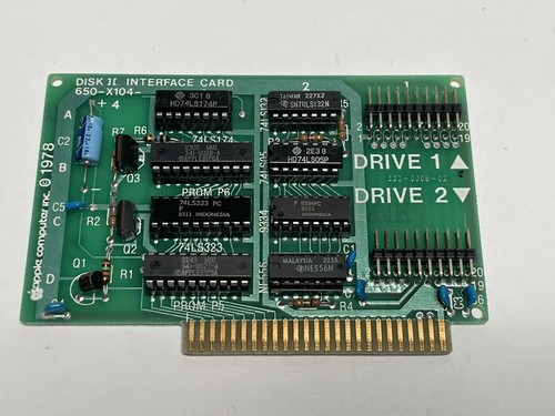 Vintage Apple II II Plus IIE Disk Drive Interface Card 650 Vintage Apple II II Plus IIE Disk Drive Interface Card 650