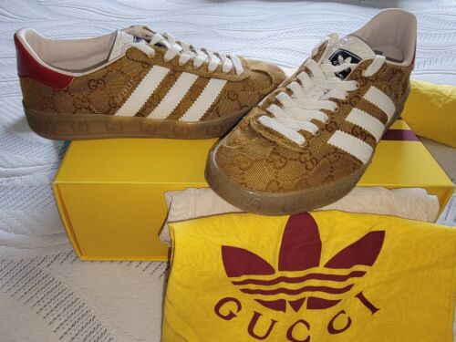Gucci x Adidas Gazelle GG Monogram Sneakers W6 | eBay Gucci x Adidas Gazelle GG Monogram Sneakers W6 | eBay