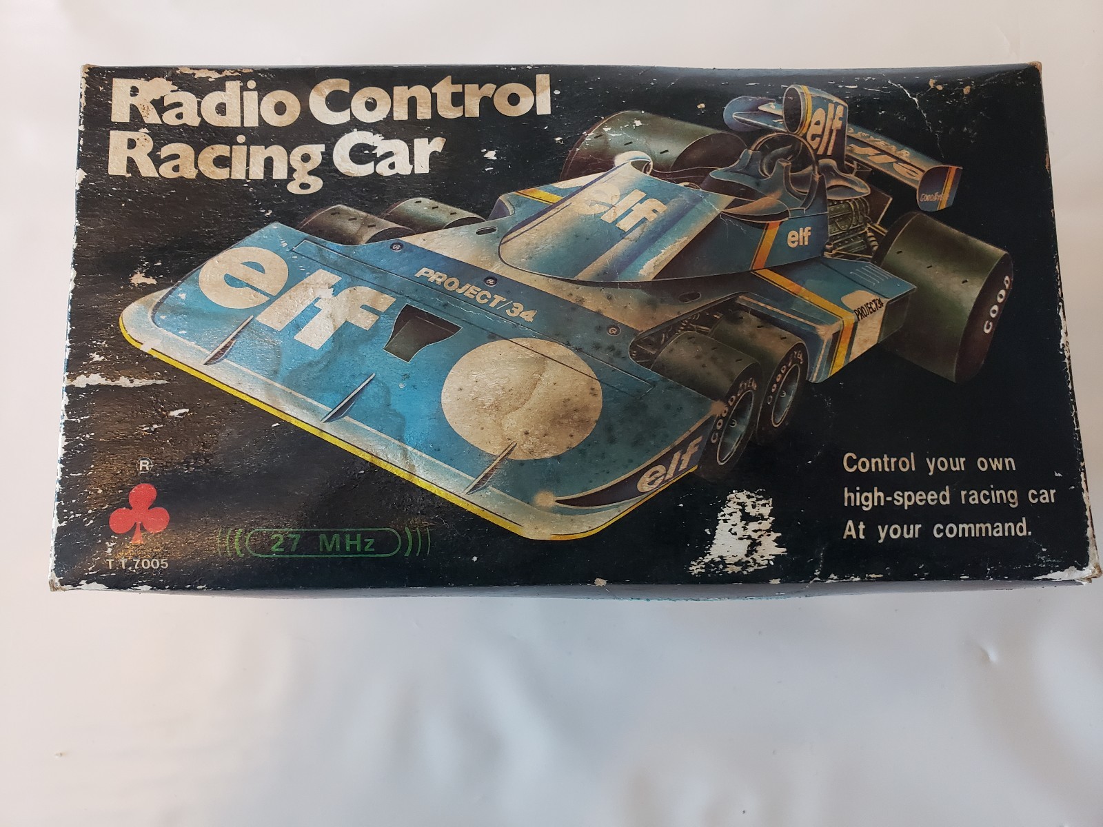 Elf Racer Slot Car Goodyear Made In Taiwan  Built Jan. 1979.  TT-7005 With Box