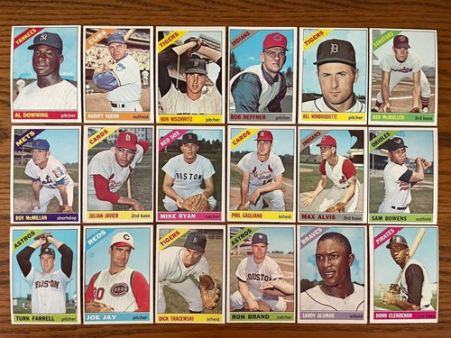 Bigg E – Testimony 1966 Topps Baseball Lot Of 18 Dif, Yankees Al Downing