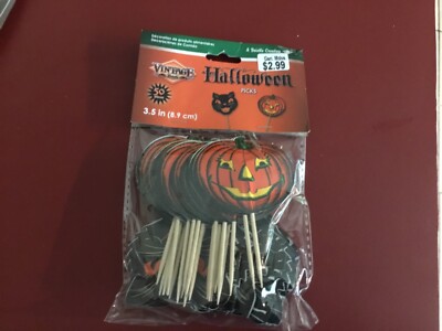 HALLOWEEN BEISTLE RETRO JOL & BLACK CAT PICKS 50CT 2020