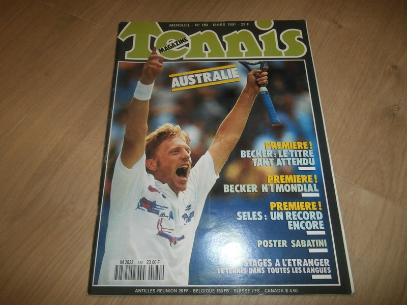 Boris Becker, Monica Seles, D. Wheaton, Vintage 1991 Magazine, Collector (Jt29)