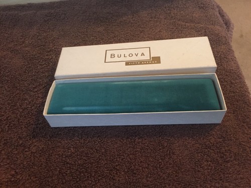 Vintage Bulova *Fifth Avenue* Long Watch Box With Outer Box Included