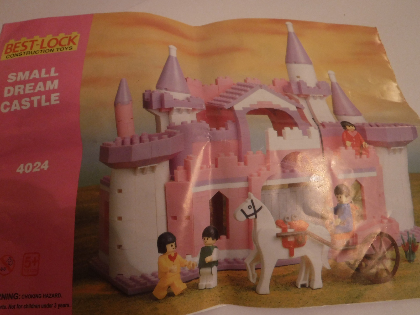 Best Lock Construction Toys,  Small Dream Castle, # 4024, Preowned