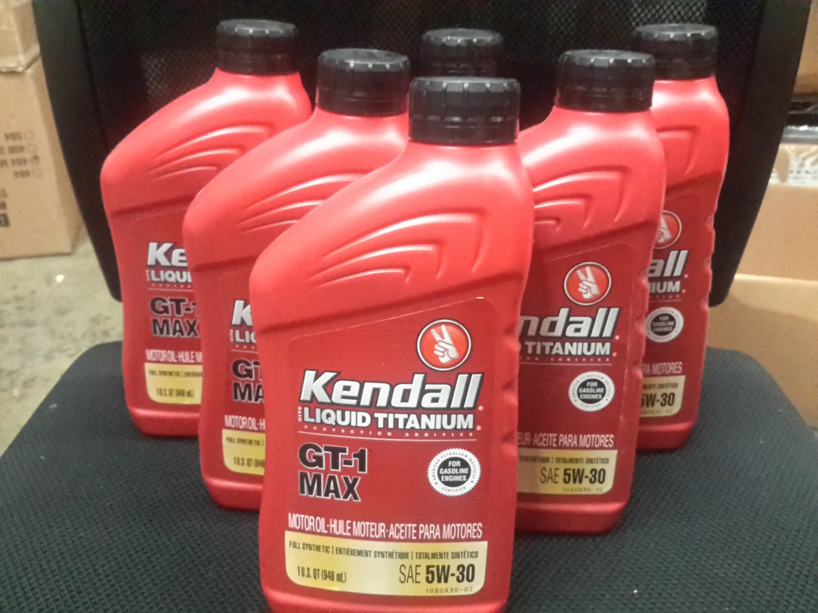 6 X Quarts Full Synthetic Kendall Gt1 Max W/liquid Titanium 0w20 Motor Oil Usa