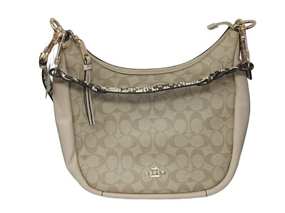 Coach Jules Hobo In Signature Canvas C9191 NWT