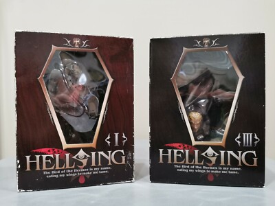 Hellsing Arucard & Anderson Relief Figurines From Hellsing Ultimate Vol I & III