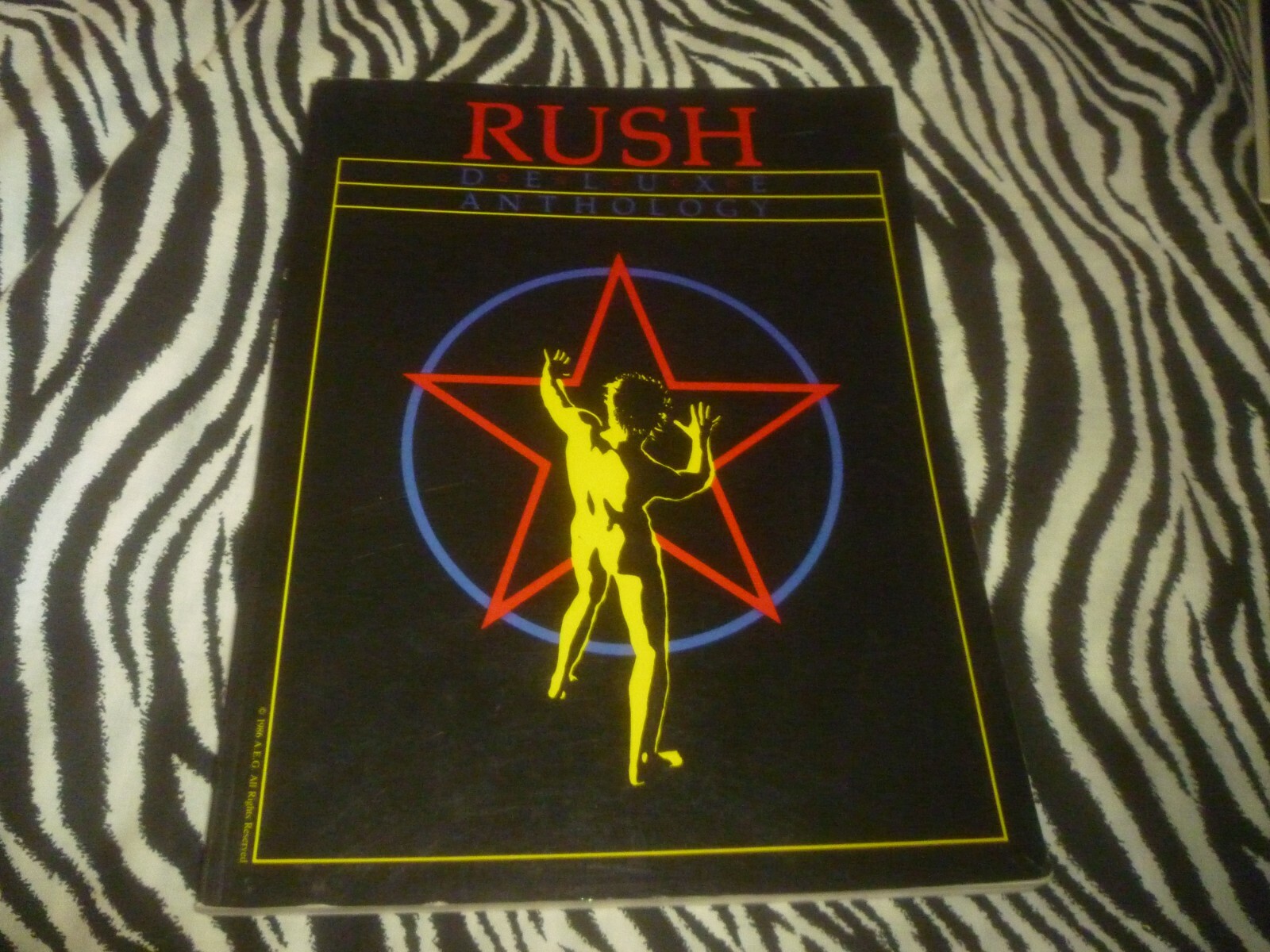 Rush Deluxe Anthology Vintage Sheet Music Book - Good