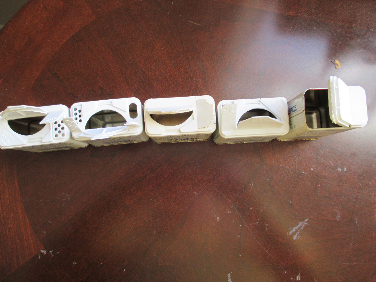 MCCORMICK CUMIN ALLSPICE SAGE THYME OREGANO SPICE TINS EMPTY