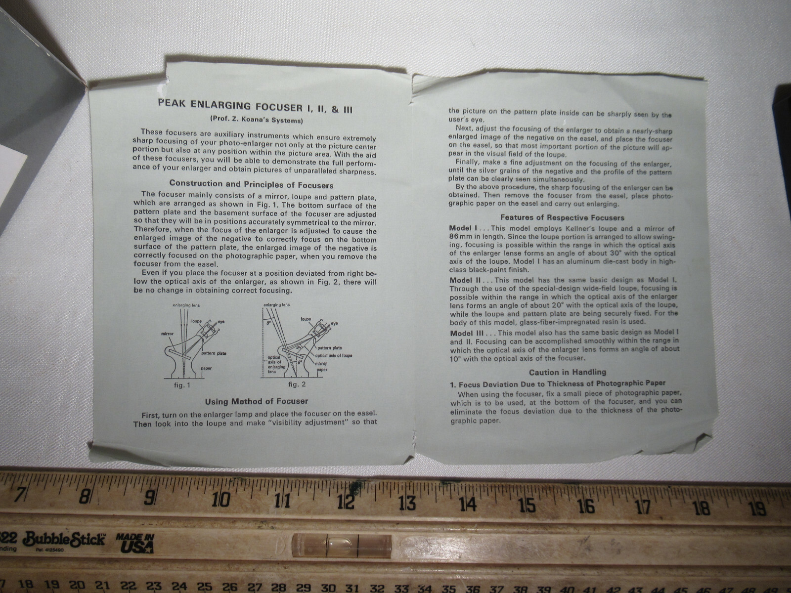 Peak Enlarging Focuser II 2020 w/ Manual and Box Sharp! Z. Koana Darkroom