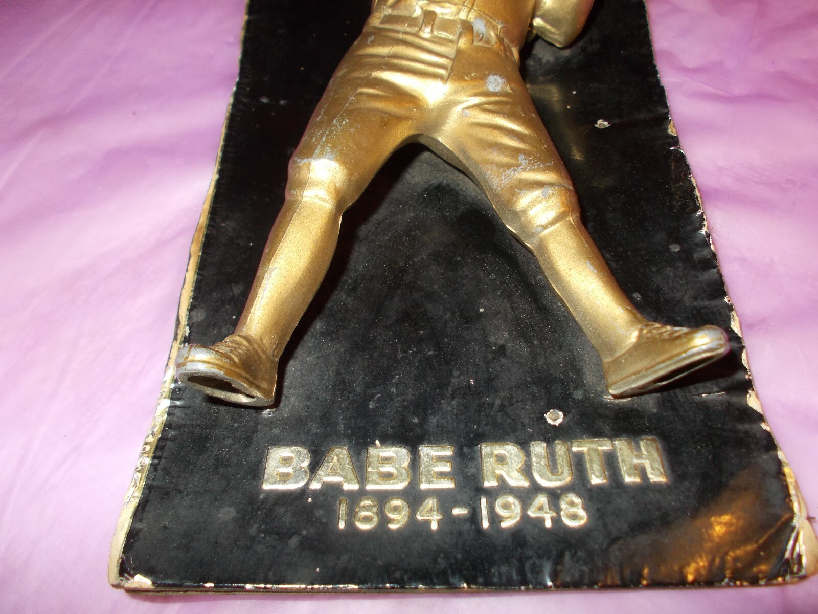 BABE RUTH DATED 1957 ORIGINAL RED TOP HALL OF FAME SPORT SERIES #1FIGURE ON CARD