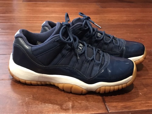 Nike 528896-405 Air Jordan Retro Low 11 Navy Blue Size Youth 6Y