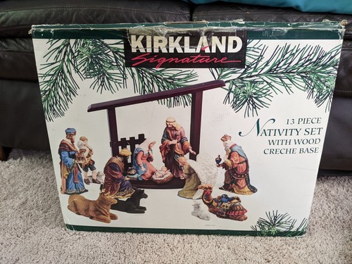 Kirkland Signature Nativity Set 13 Piece Pristine Condition