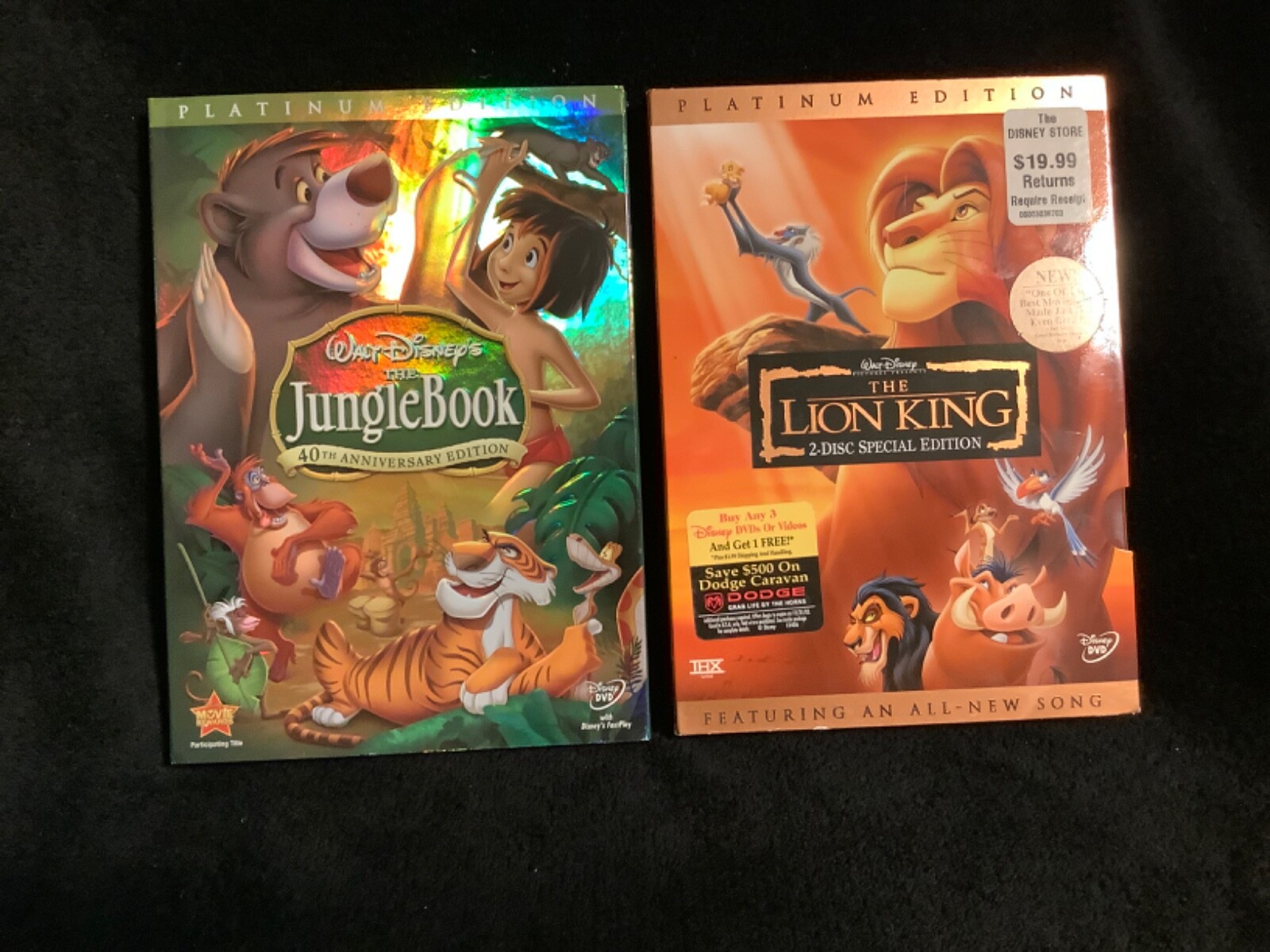 Platinum Edition Disney The Jungle book and The Lion King