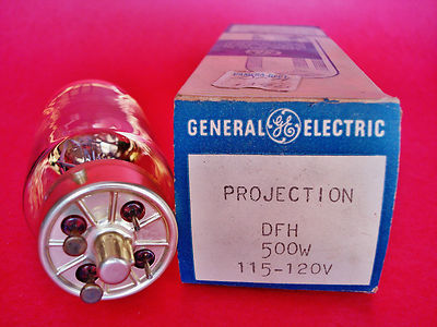 New Old Stock Projector Lamp Bulb General Electric GE DFH 500W 115-120V
