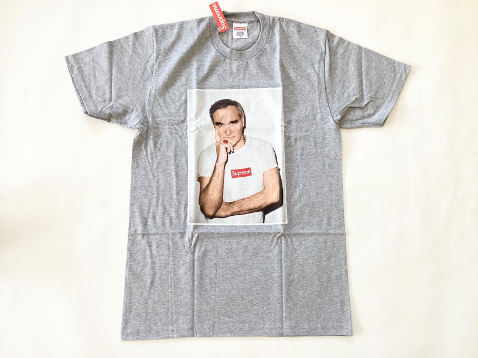 サイズM■2016SS■新品■Supreme シュプリーム■Morrissey M)Supreme Morrissey Tee Heather Grey 2016SS | eBay