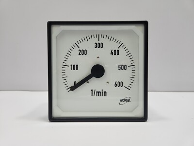 NORIS NQ144-FZP-#0001 INDICATOR METER 0 TO 600 1/MIN REVISION A