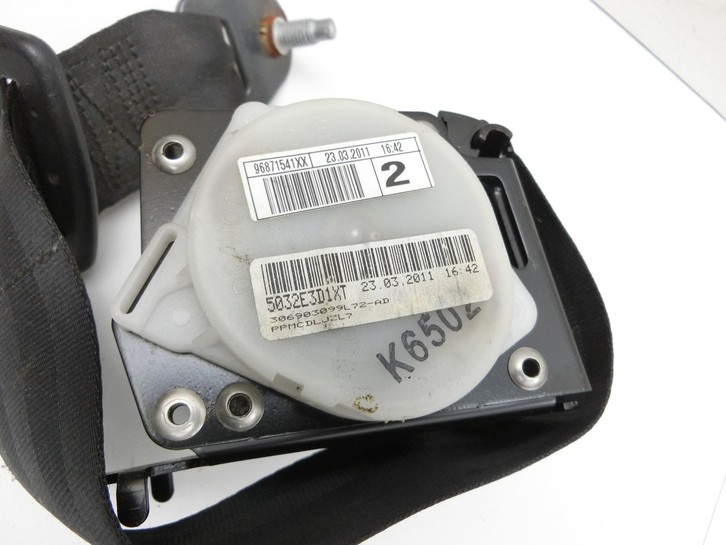 Citroen DS4 NX 11-15 Gurt Sicherheitsgurt Rechts Hinten Citroen DS4 NX 11-15 20.05.2011 0390204029 3052985 gebraucht Vorschau 2