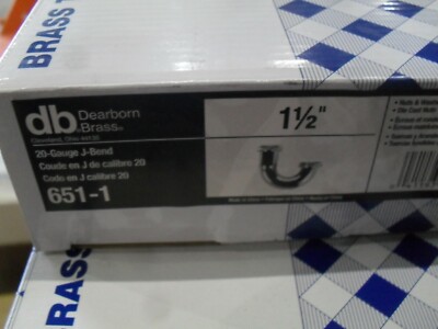 Dearborn Brass 651-1 1-1/2" 20GA J-Bend Chrome 