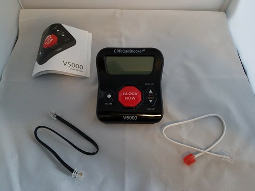 CPR V5000 Call Blocker Block All Robocalls, Political Calls, Scam Calls - used