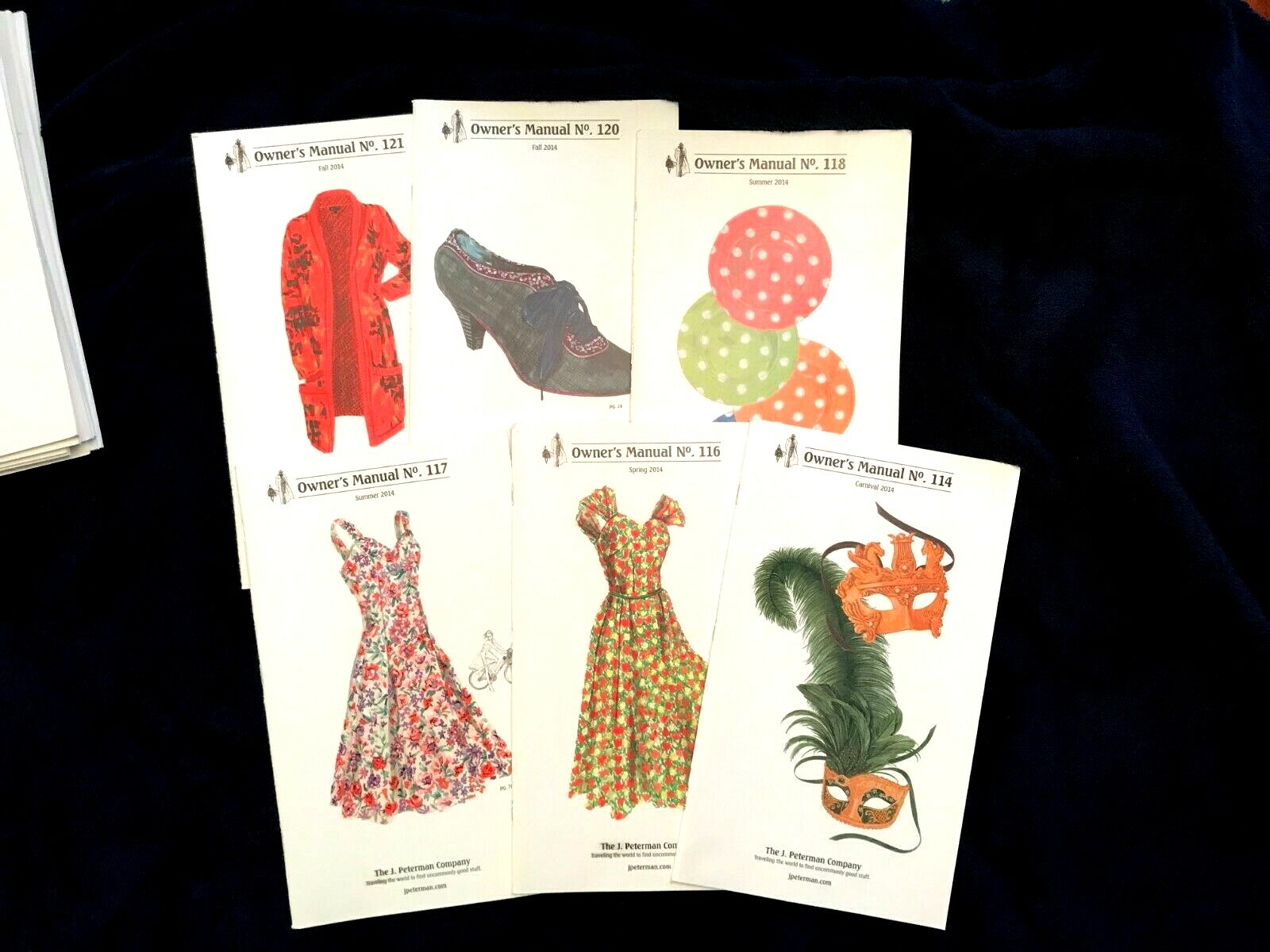 The J Peterman Company Fashion Catalog Owners Manuals lot of 22