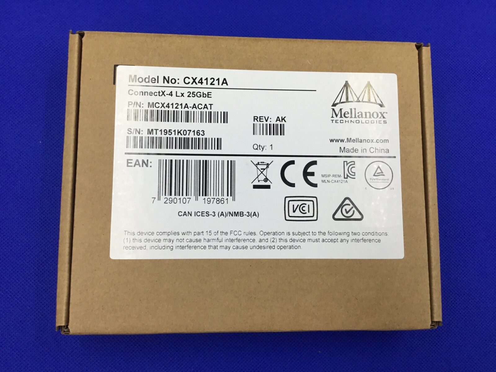 【新品未使用】①DeckLink Quad 2 Mellanox MCX4121A-ACUT ConnectX-4 Lx EN 25GbE Dual-Port