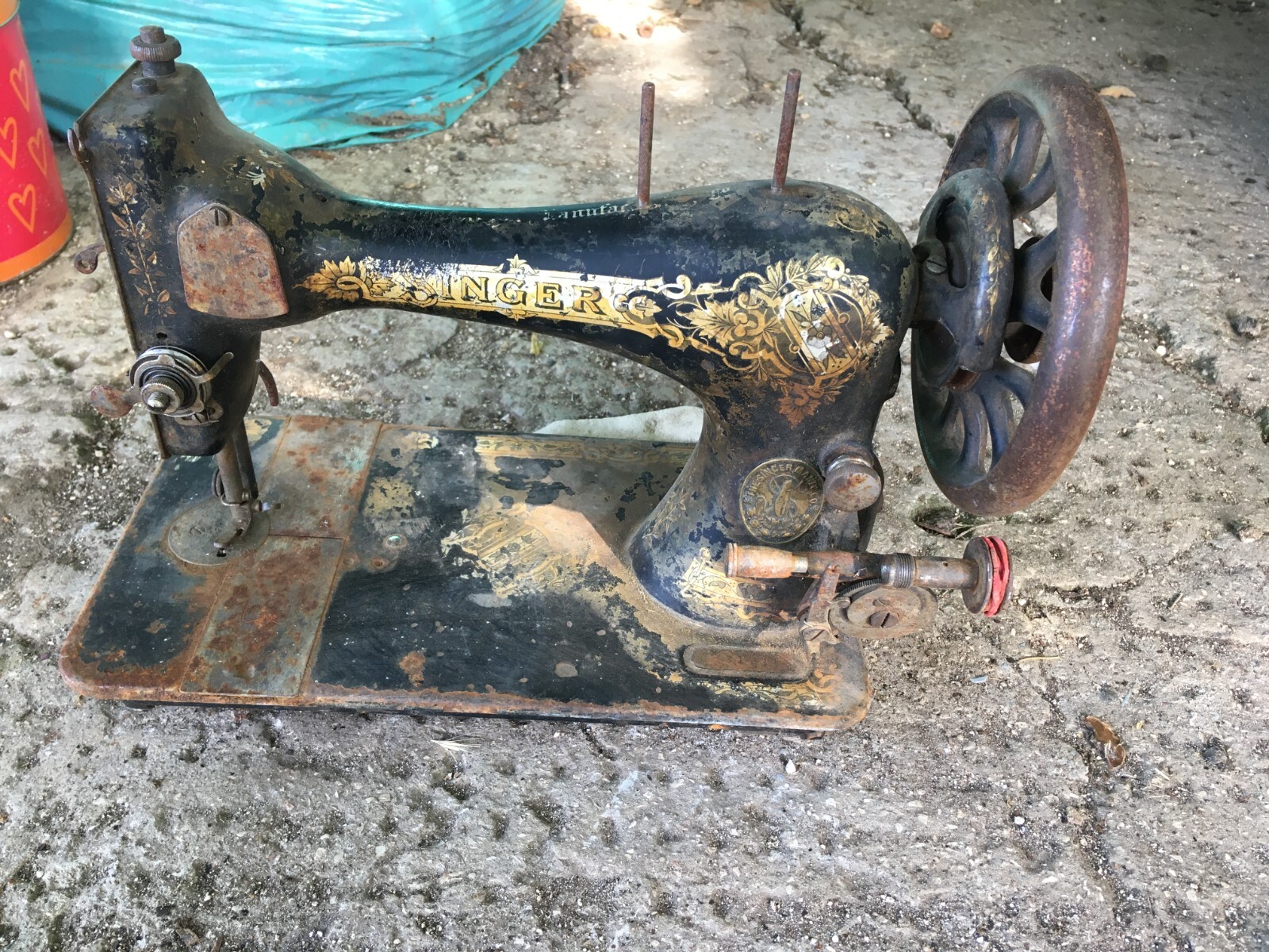 vintage an・an no.34 Antique Vintage Singer Sewing Machine For Restoration Model