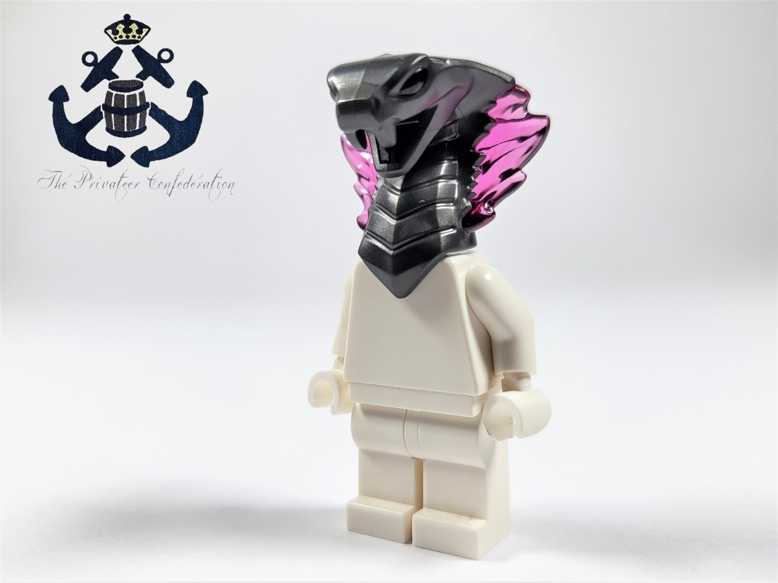 LEGO Ninjago Pearl Dark Gray Head Snake Cobra 41201pb03 For