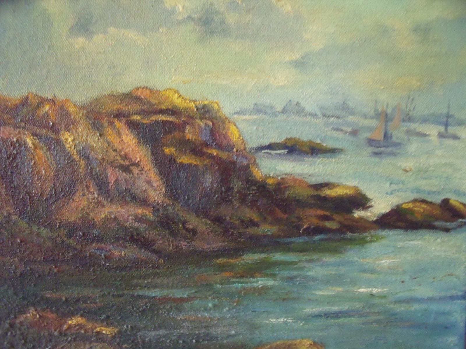 【F15号】good blue(FRANCOIS) oil painting The Underwater Shipwreck by Bozhena Fuchs (2020) : Painting