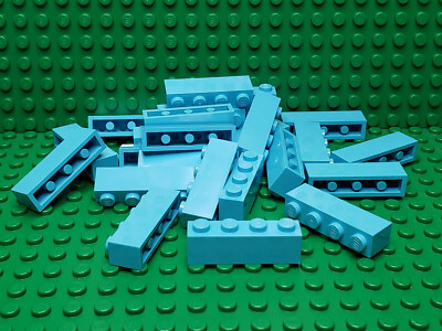 ** 25 CT LOT ** Lego NEW medium azure 1 x 4 standard bricks  Lot of 25
