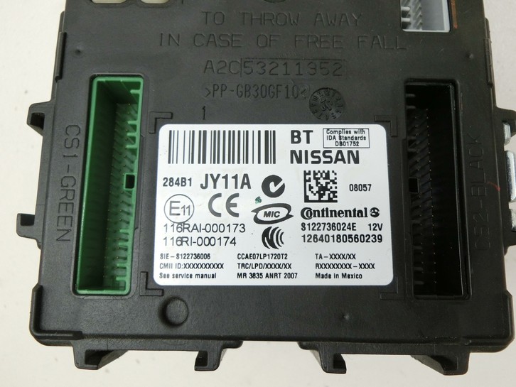 Renault Koleos HY 07-11 Steuergerät ECU Modul Komfort SG Renault Koleos HY 07-11 18.09.2008 284B1-JY11A S122736024E... Vorschau 4