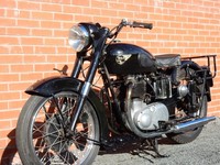 BSA ZA10 GOLDEN FLASH 650cc 1953 PLUNGER MODEL in black ready to ride and enjoy