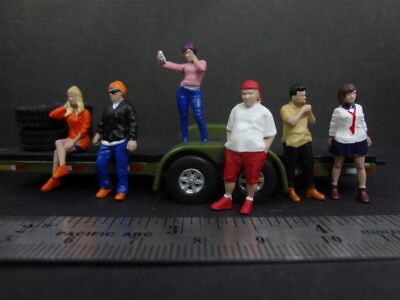 1:64 Scale figure set Sunday Car Meet II Diorama Accessories -- trmc