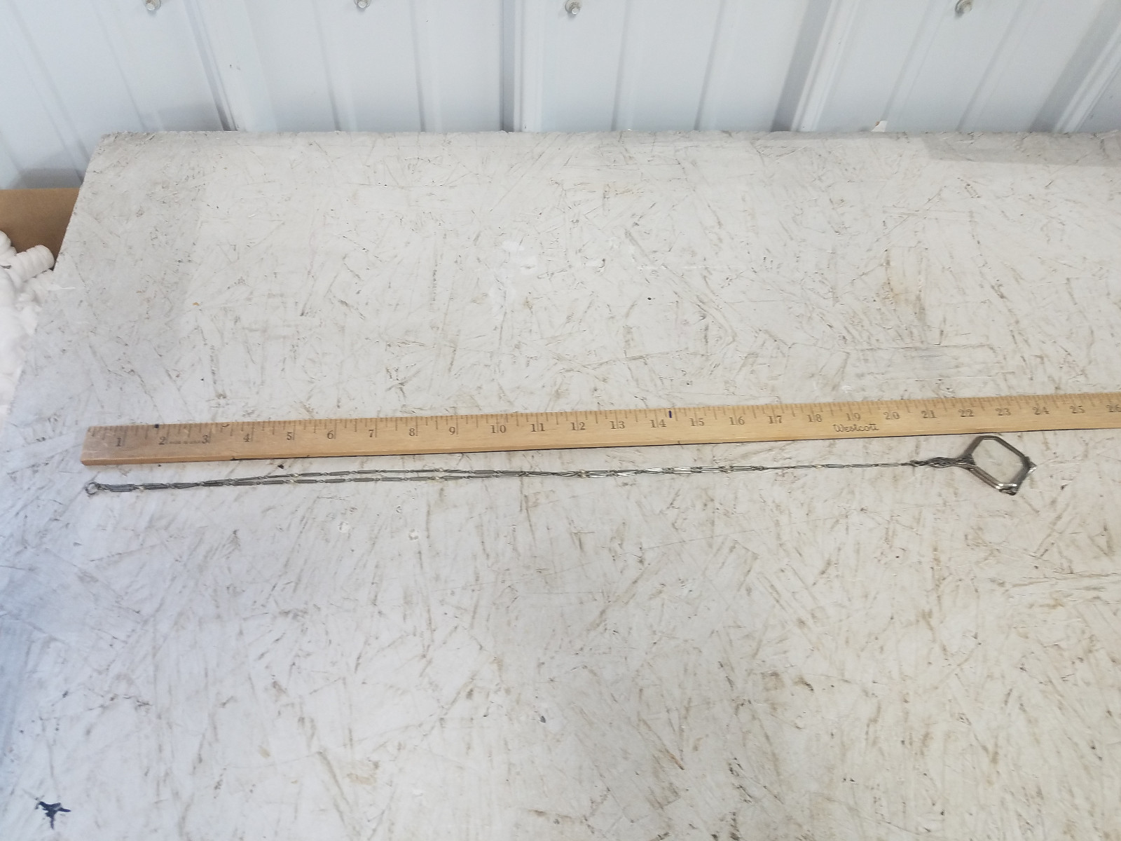 Antique Sterling Silver Ladies Folding Eyeglasses on Chain with beads