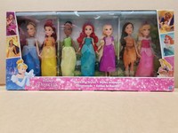 disney princess sparkling styles dolls 7pk