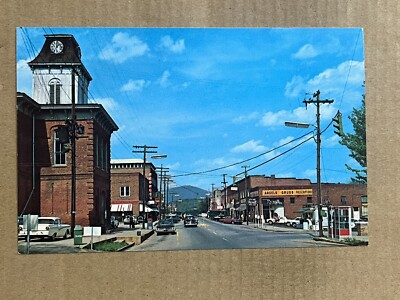 Postcard Franklin NC North Carolina Street Scene Drug Store Vintage PC